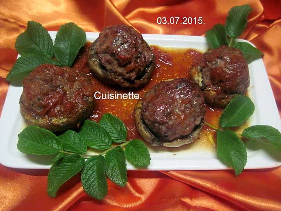 recette Champignons farcis.
