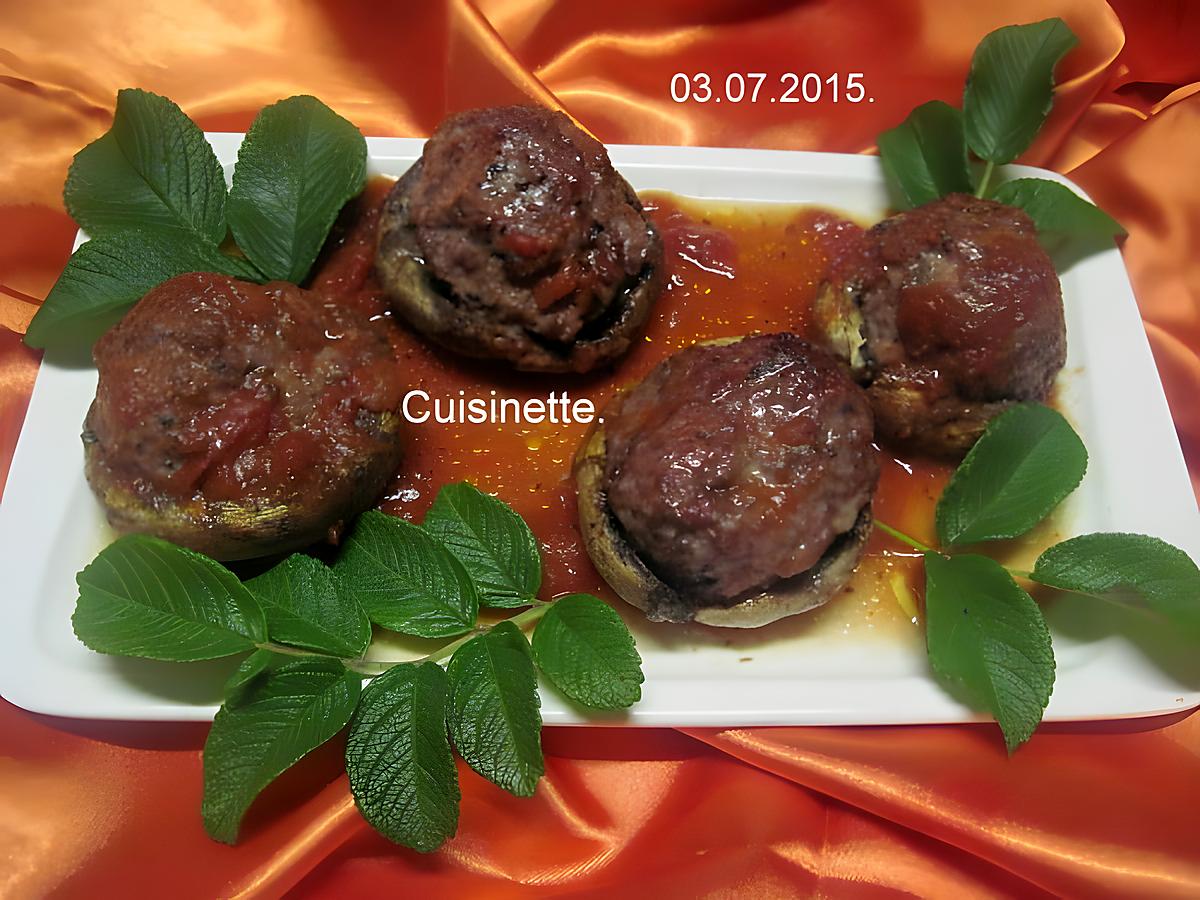 recette Champignons farcis.