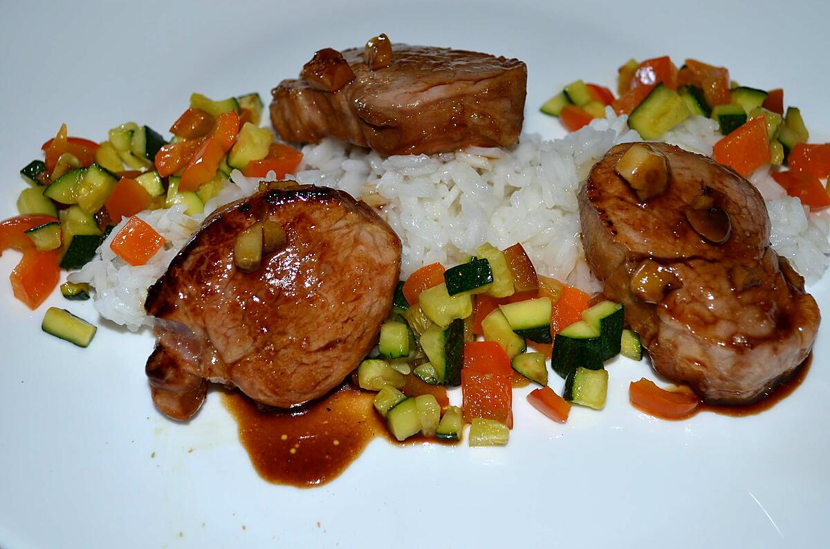 recette FILET MIGNON DE PORC AIGRE DOUX