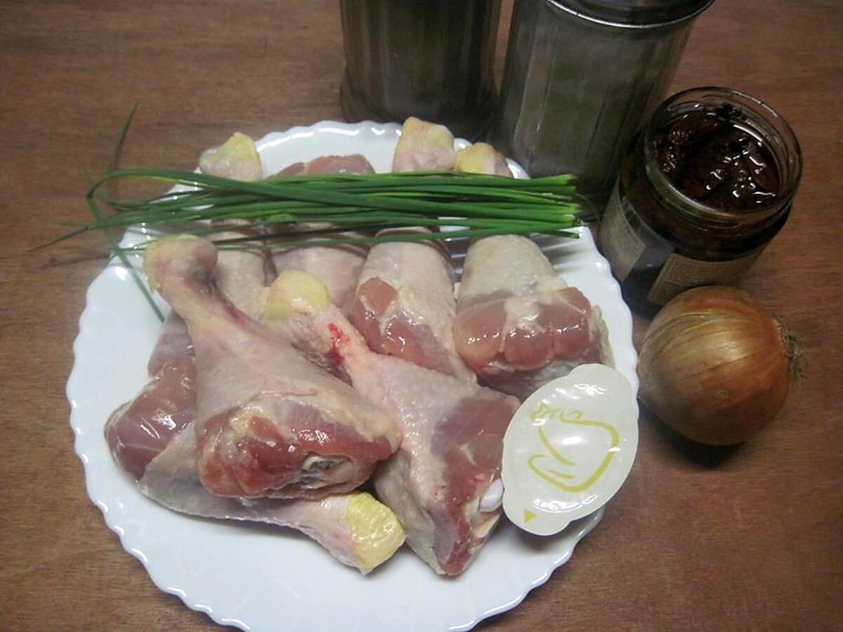 recette Pillons de poulet aux champignons.