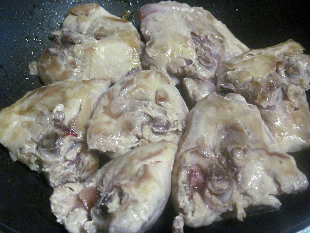 recette Cuisses de poulet au curcuma.