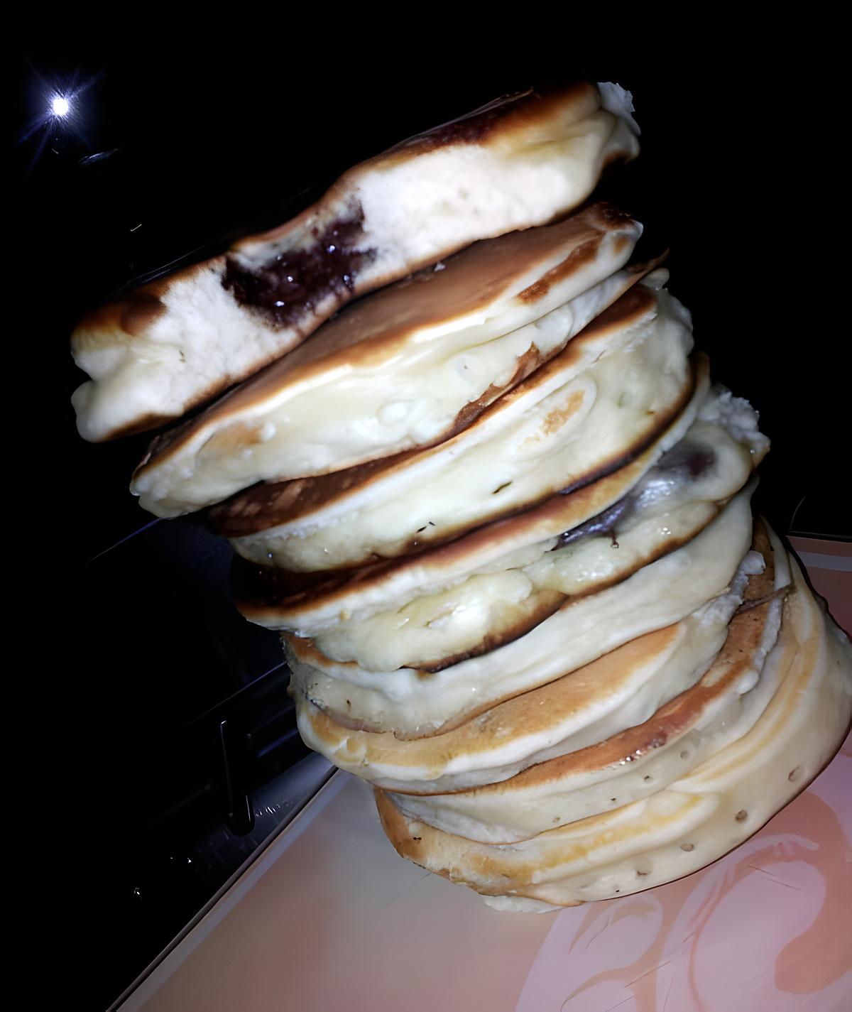 recette Pancakes fourrés au chocolat