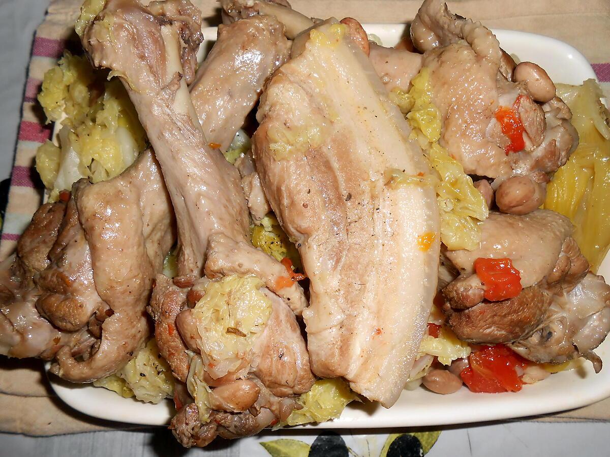 recette POTEE DE MANCHONS DE CANARD