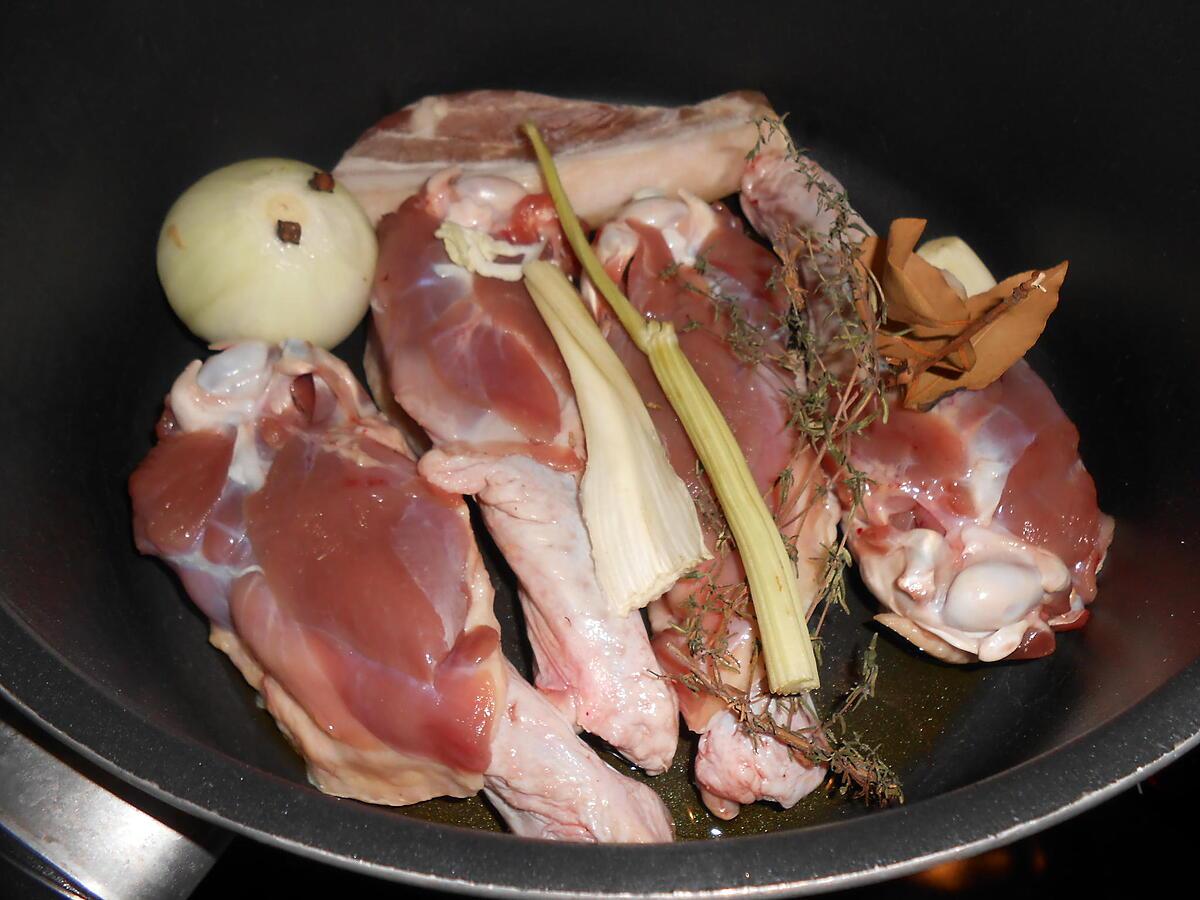 recette POTEE DE MANCHONS DE CANARD