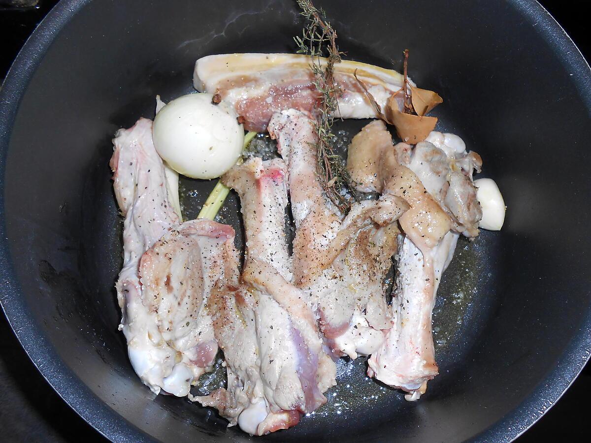 recette POTEE DE MANCHONS DE CANARD