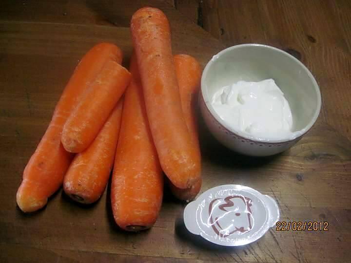 recette Velouté de carottes Carotte à la crème fraiche .