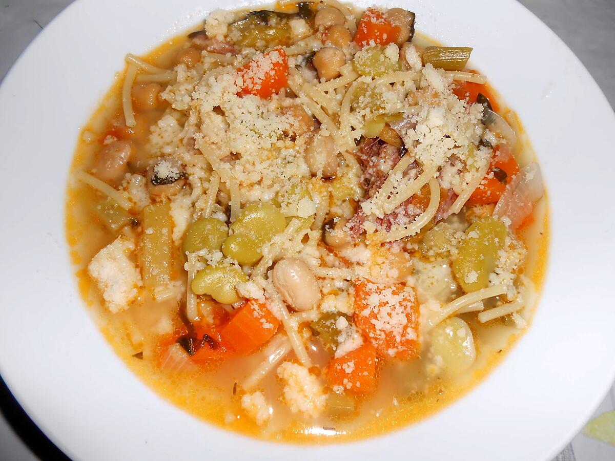 recette MINESTRONE ALLA SARDA