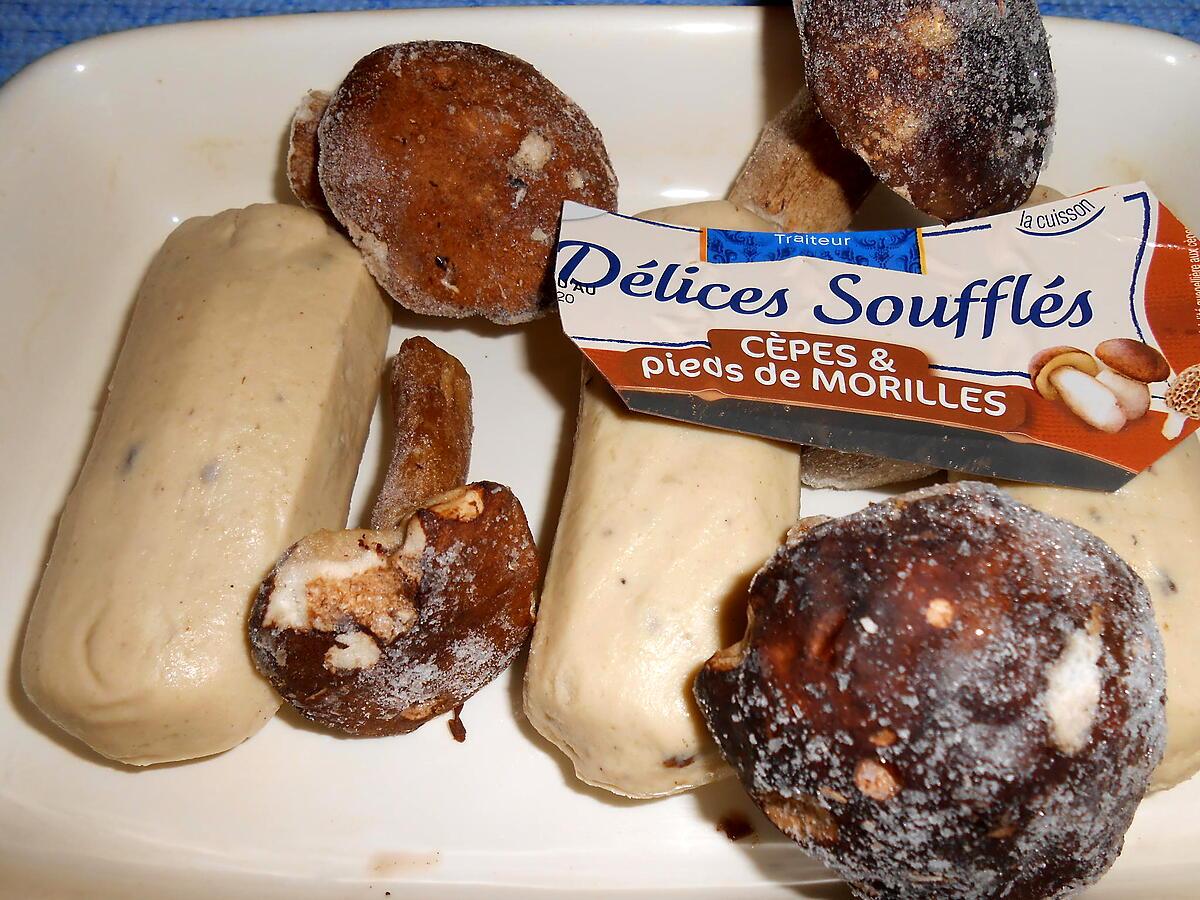 recette DELICES DE QUENELLES AUX CEPES ET MORILLES