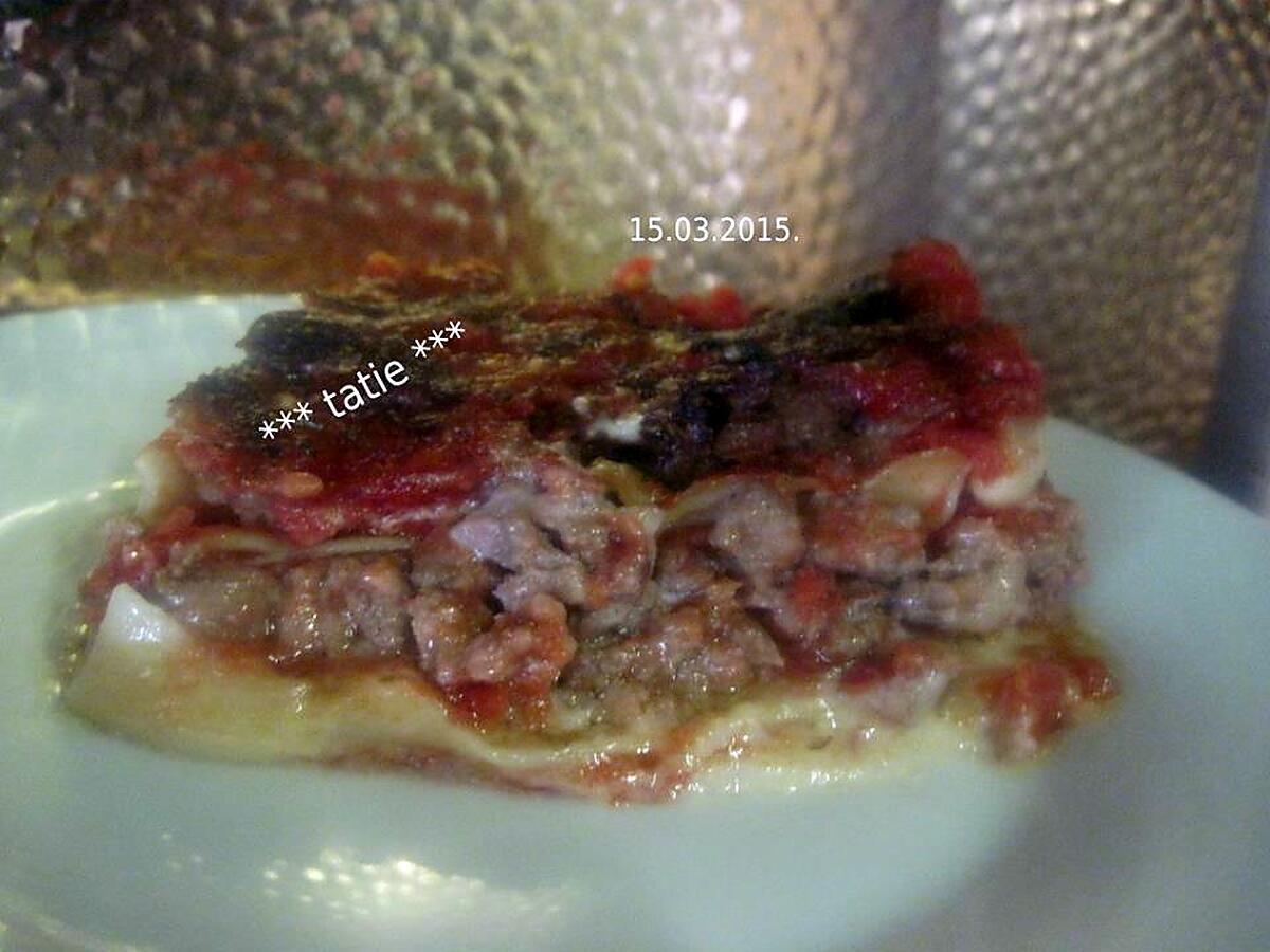 recette Lasagne à la viande.maison.