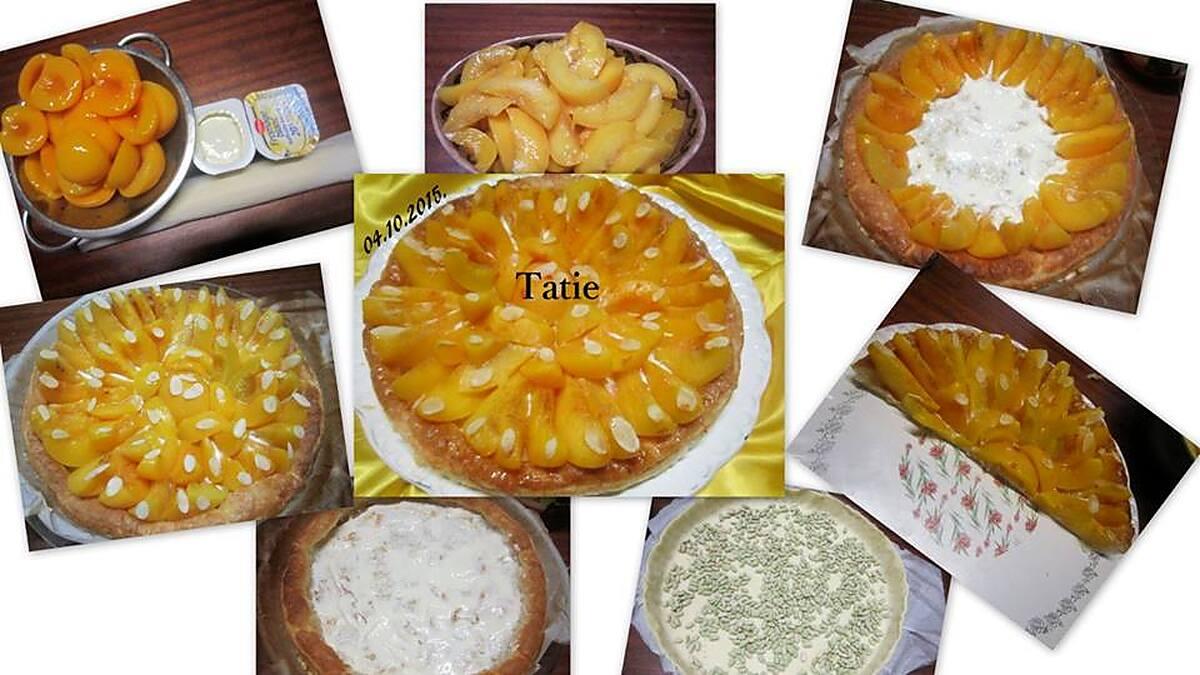 recette Tarte aux pêches abricots.