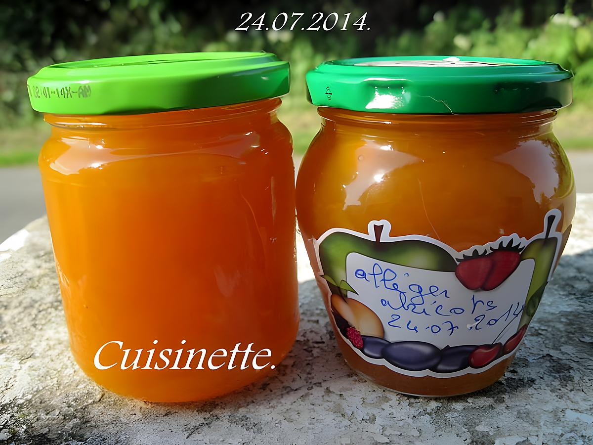 recette Confipote allégée aux abricots.