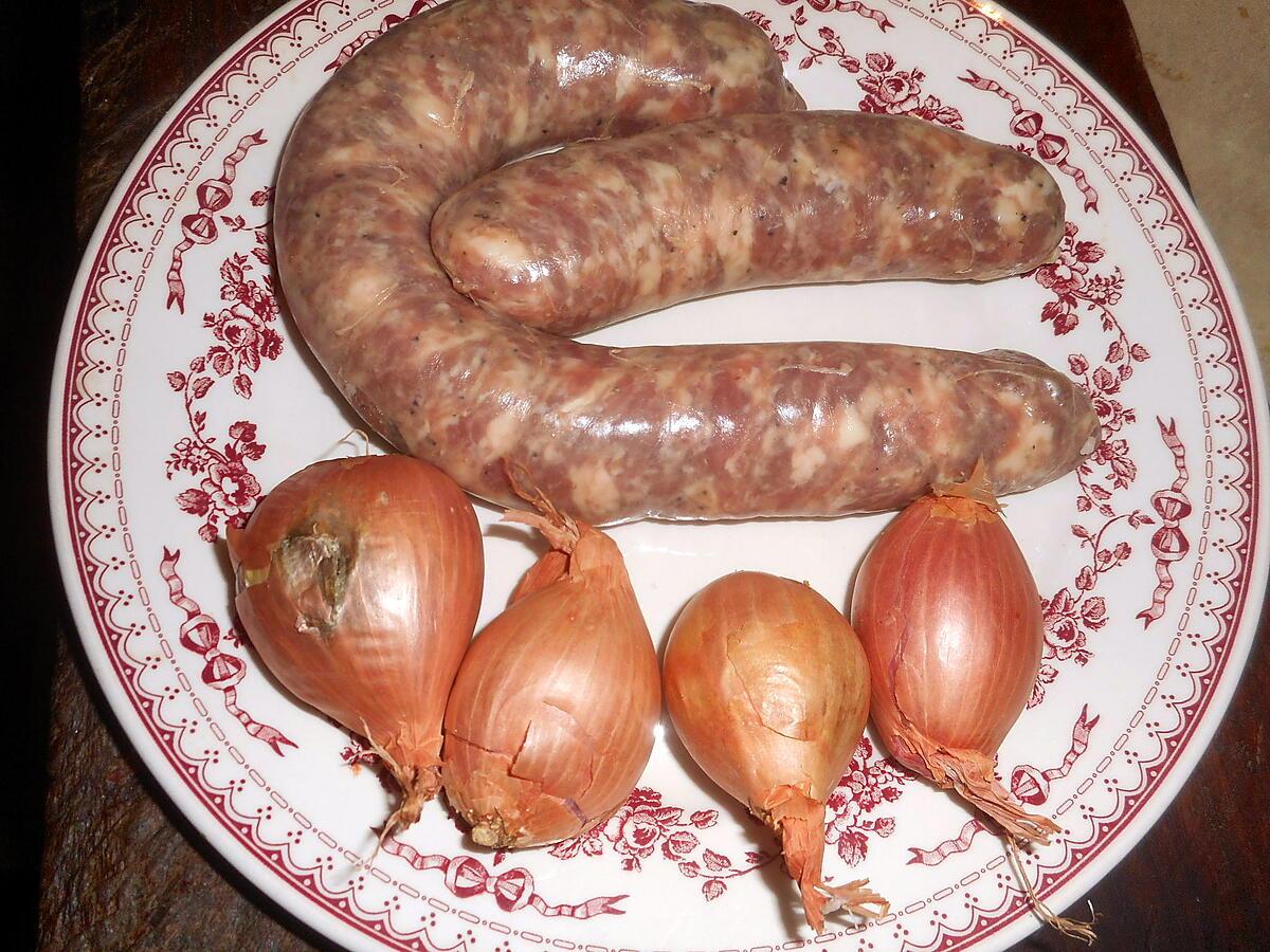 recette Saucisse bretonne aux échalotes