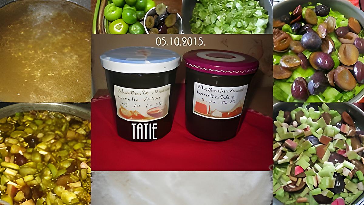 recette Fiche Recette Confiture rhubarbe. prunes.tomates verte