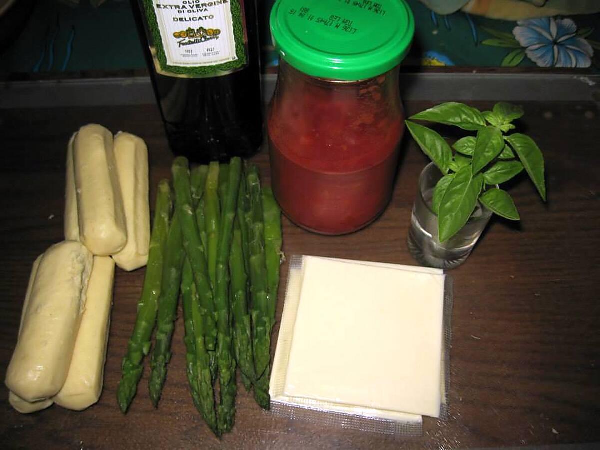 recette Quenelles natures aux asperges vertes gratinées.