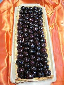 recette Tarte aux cerises nature.