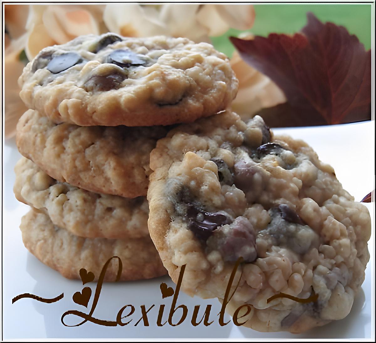 recette Biscuits à l'avoine et pépites de chocolat