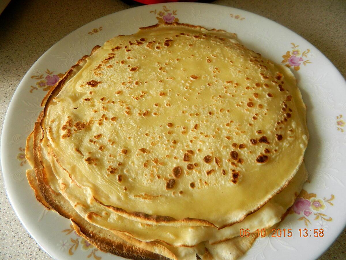 recette Pâte à crêpes légères et rapide