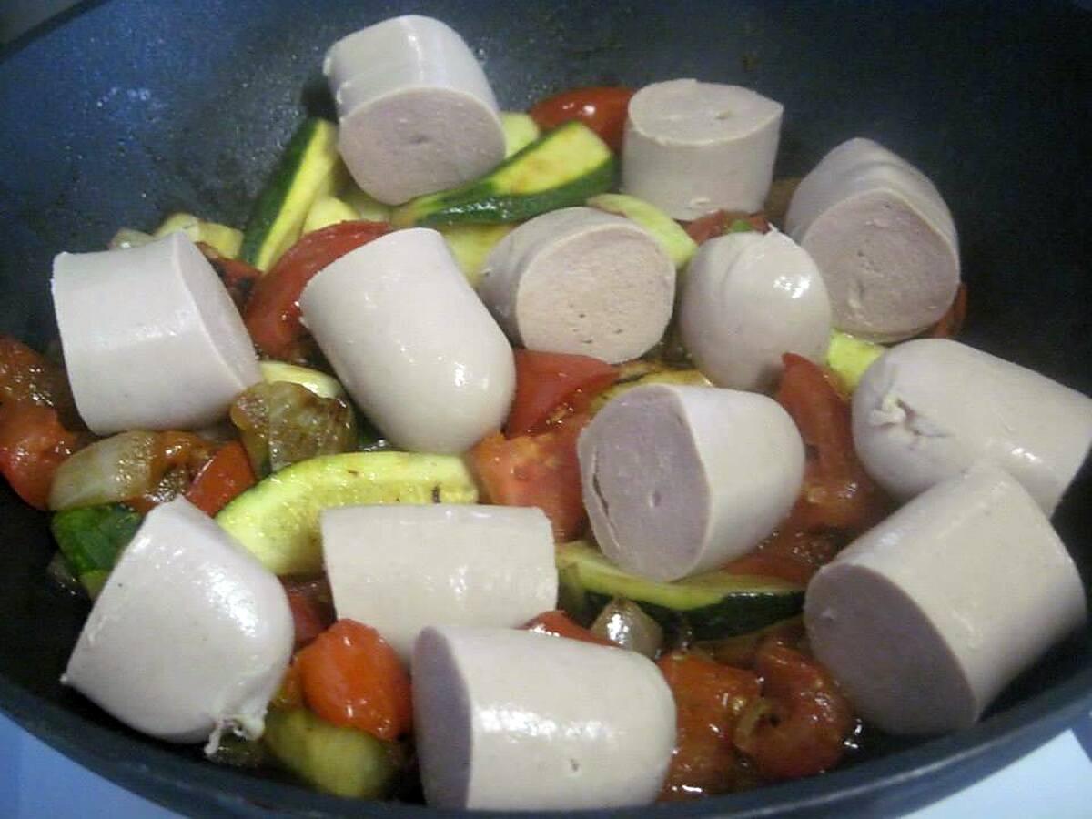 recette Boudin blanc aux légumes d'été.