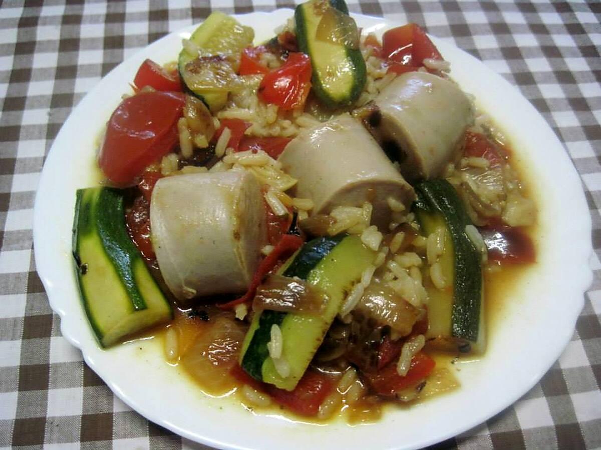 recette Boudin blanc aux légumes d'été.