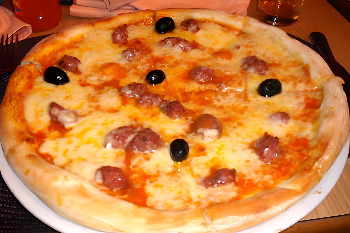 recette pizza aux merguez