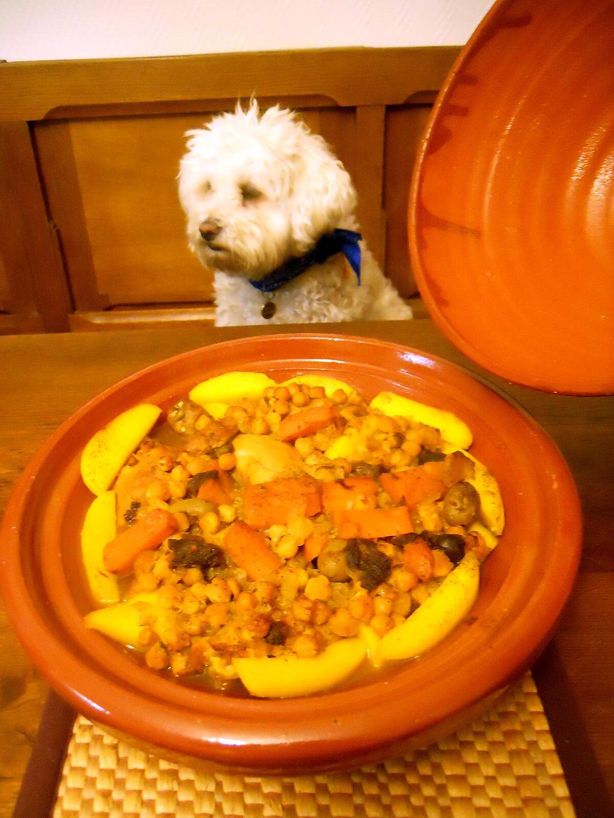 recette TAJINE DE POULET AUX CITRONS CONFITS