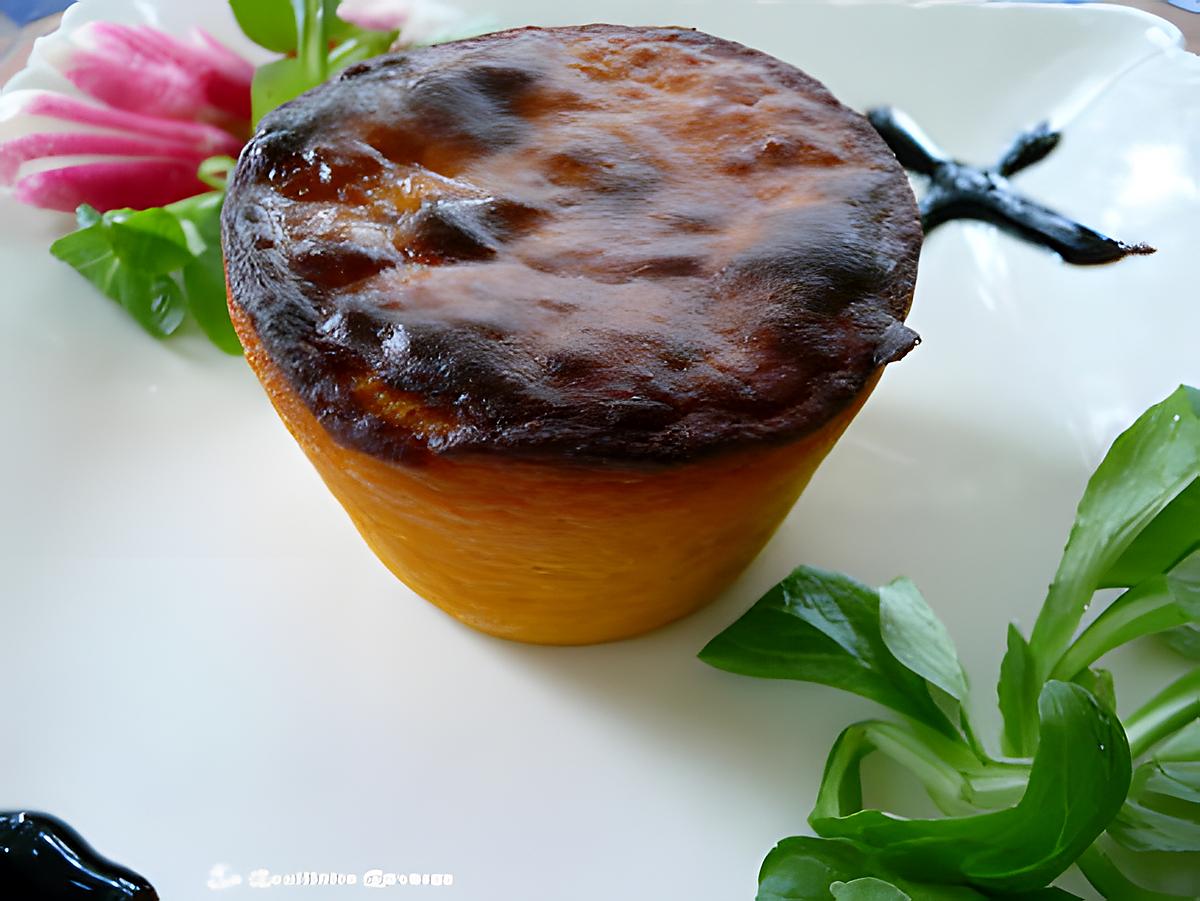 recette flans de potimarron au curry et comté