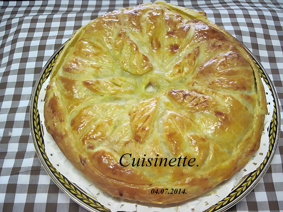 recette Tourte aux pommes de terre et saumon.