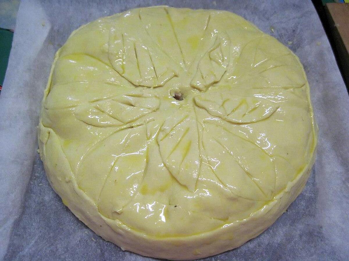 recette Tourte aux pommes de terre et saumon.