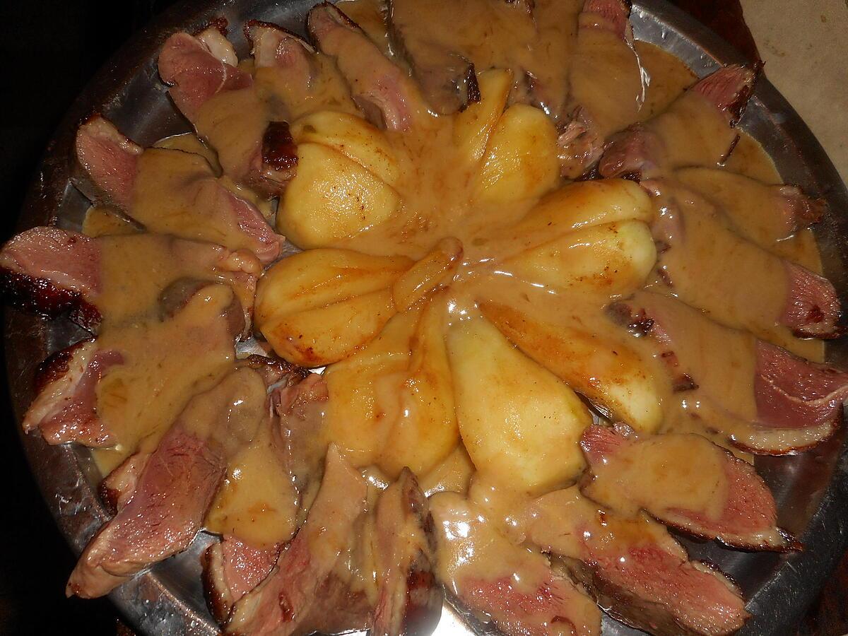 recette Magret de canard aux poires