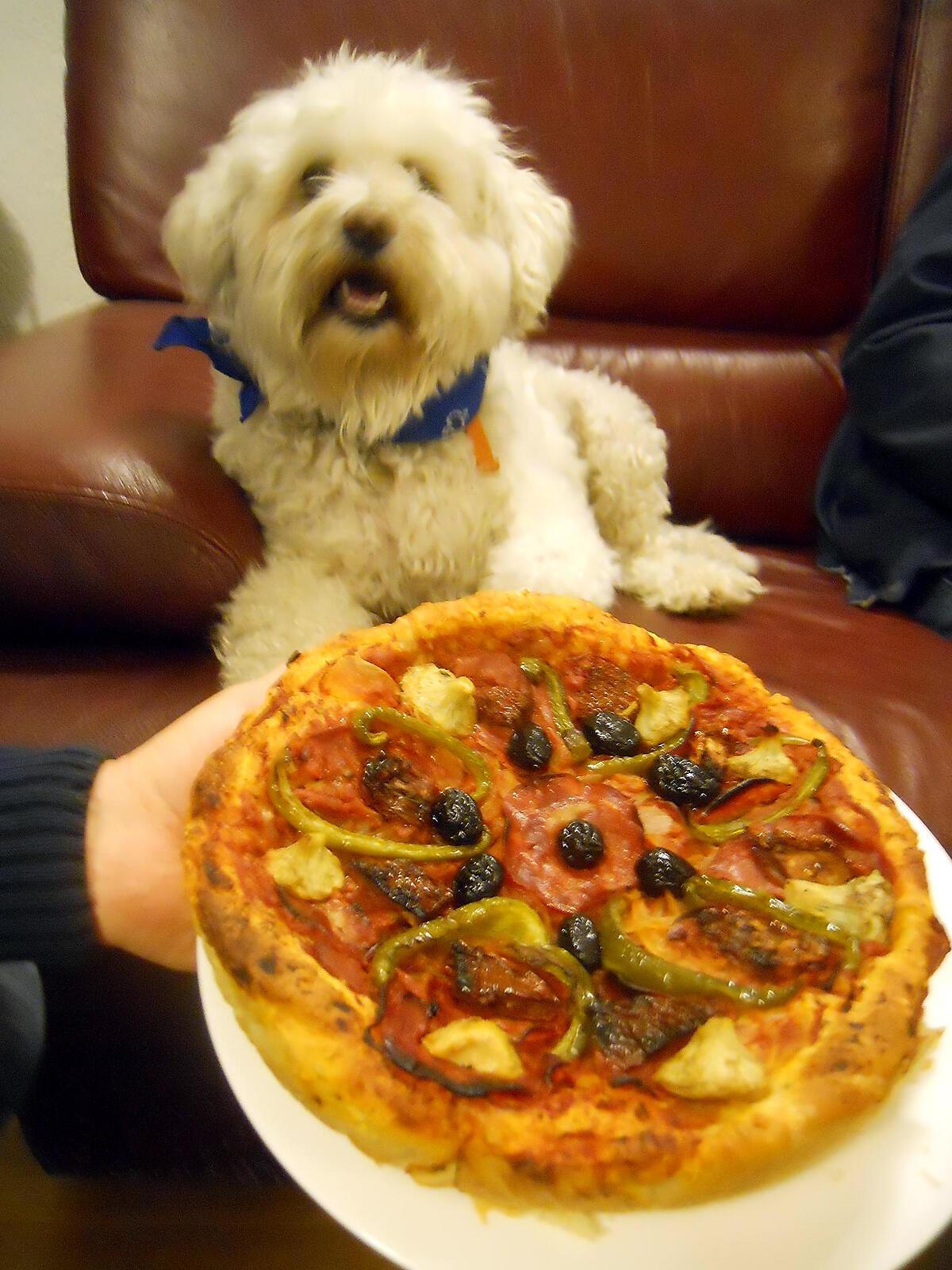 recette PIZZA AU CHORIZO ET CŒURS D'ARTICHAUT