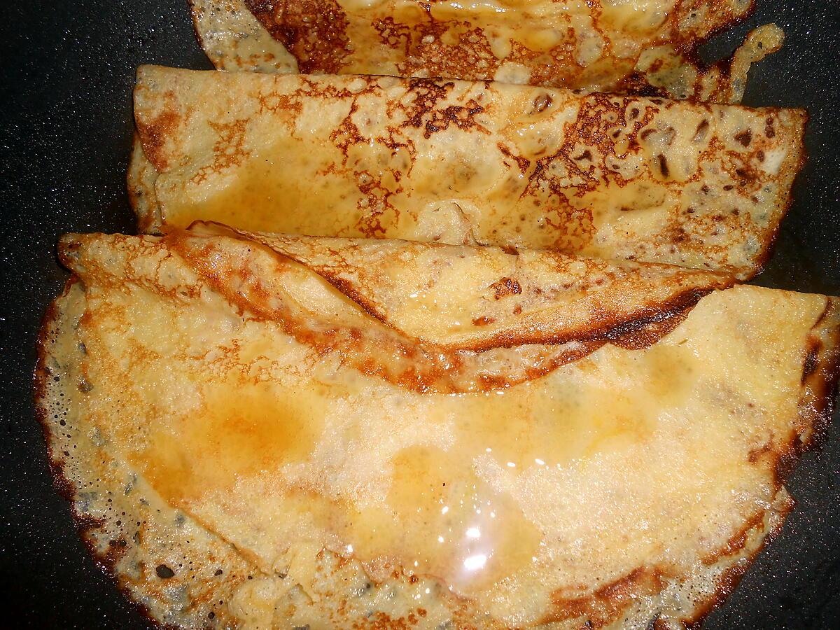 recette CREPES MIEL CITRON