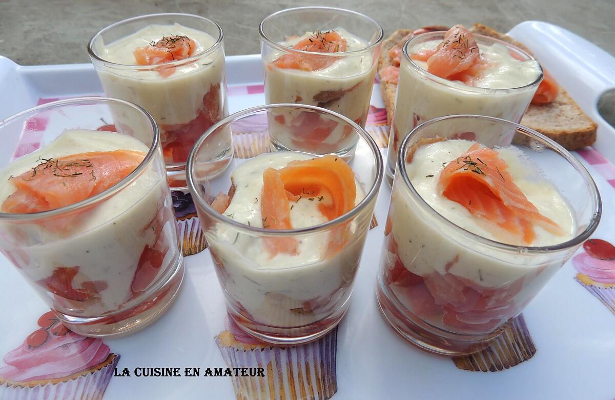 recette Verrine de saumon