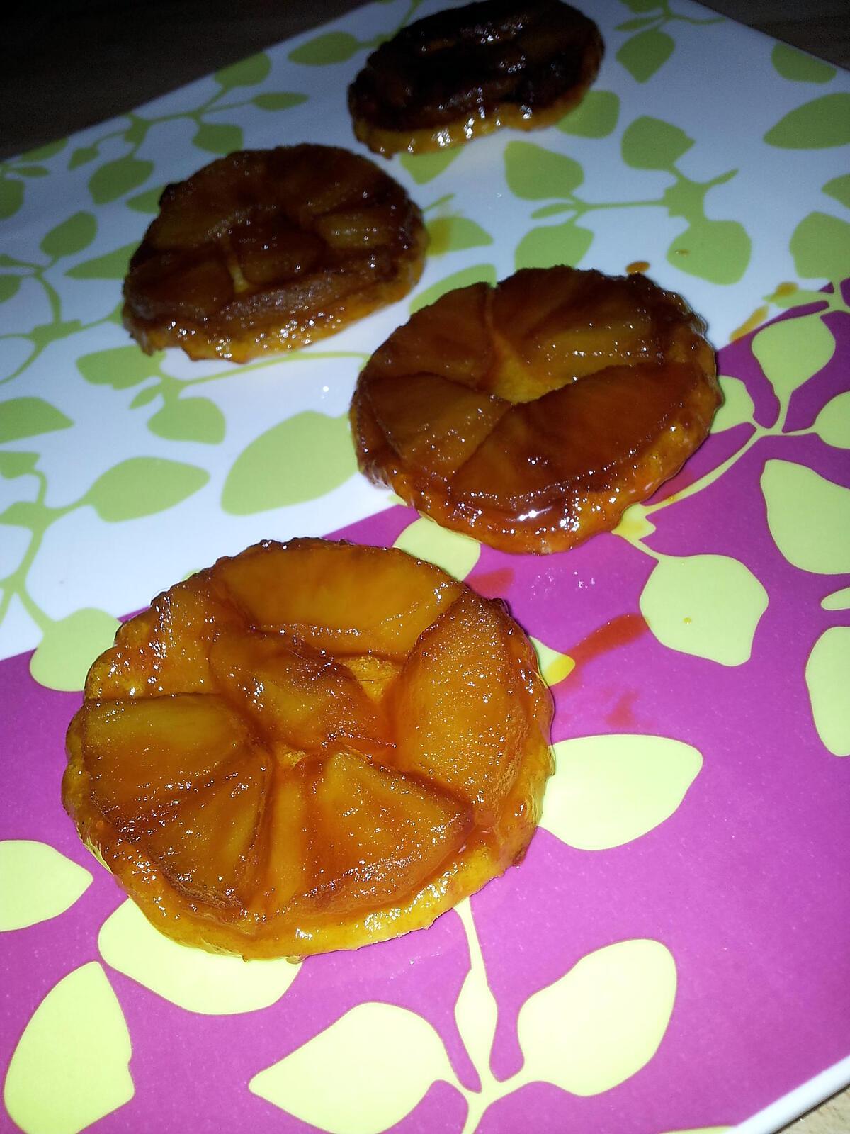 recette Mini-tatin aux pommes au caramel beurre salé