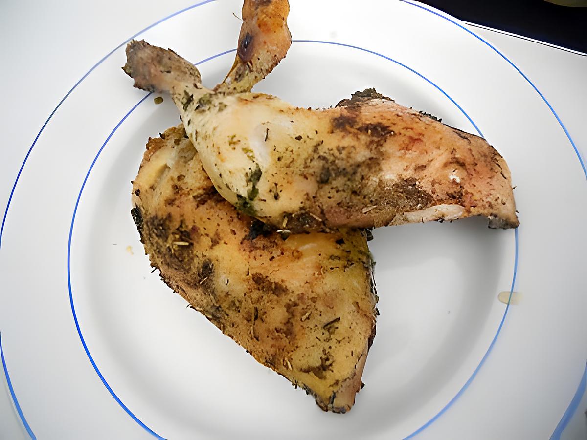 recette Cuisses de poulet rôti aux herbes de province