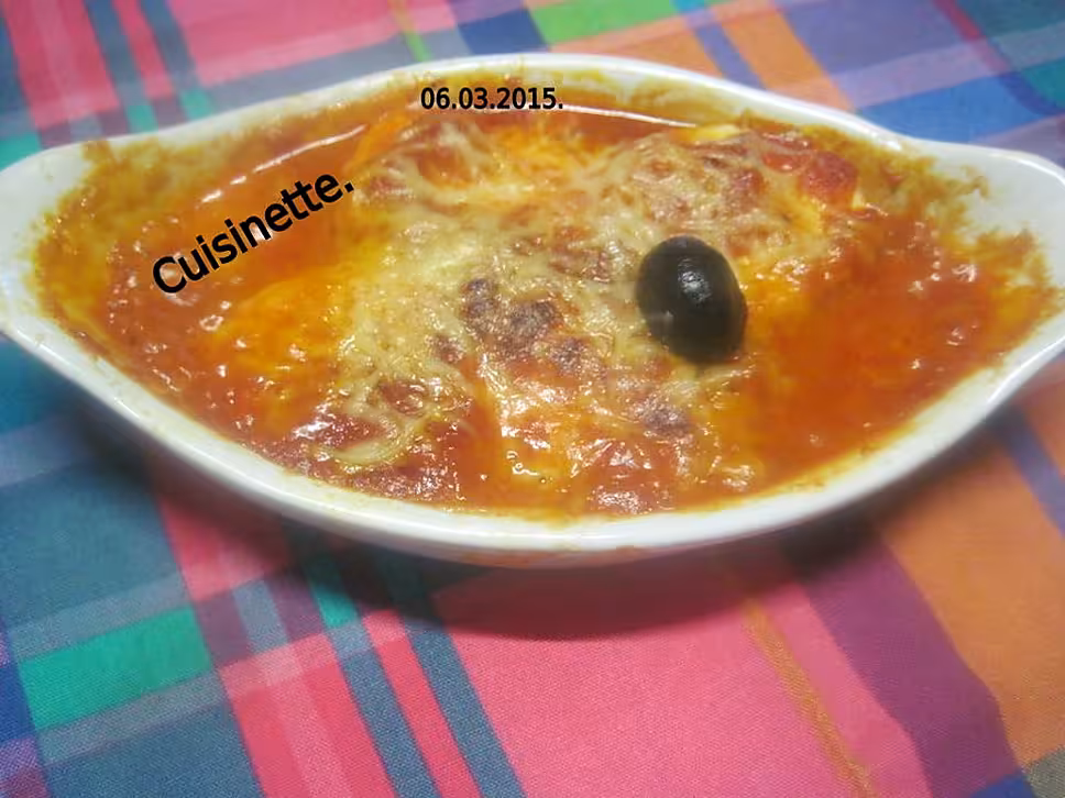 recette œufs durs en sauce tomates. gratiné.