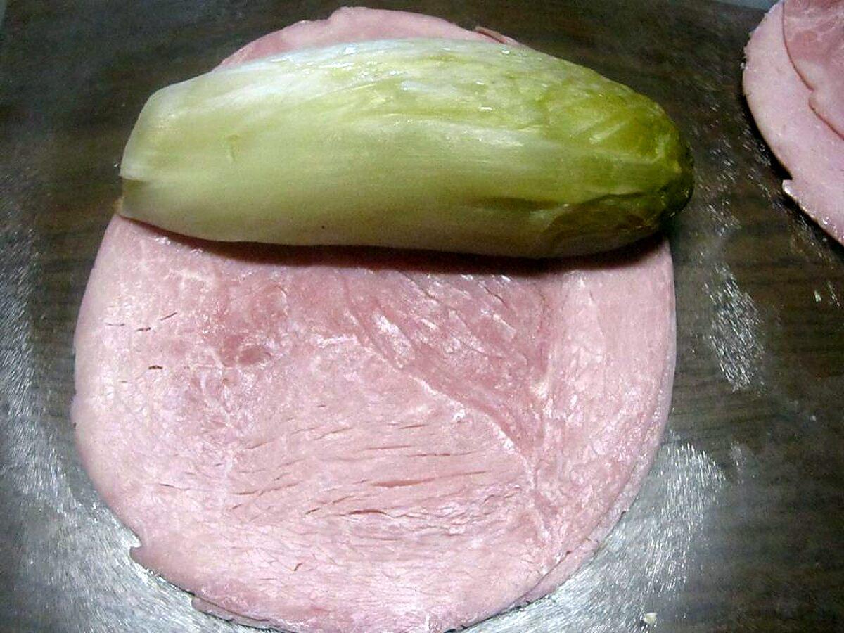 recette Endives au jambon.gratiné au reblochon.