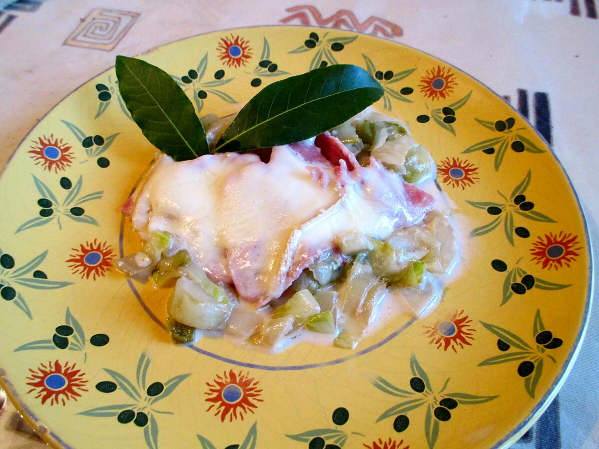 recette Endives poelées au reste de raclette