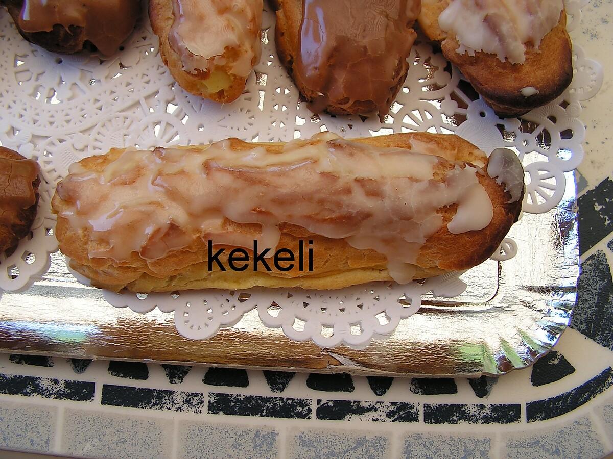 recette Eclairs à la vanille