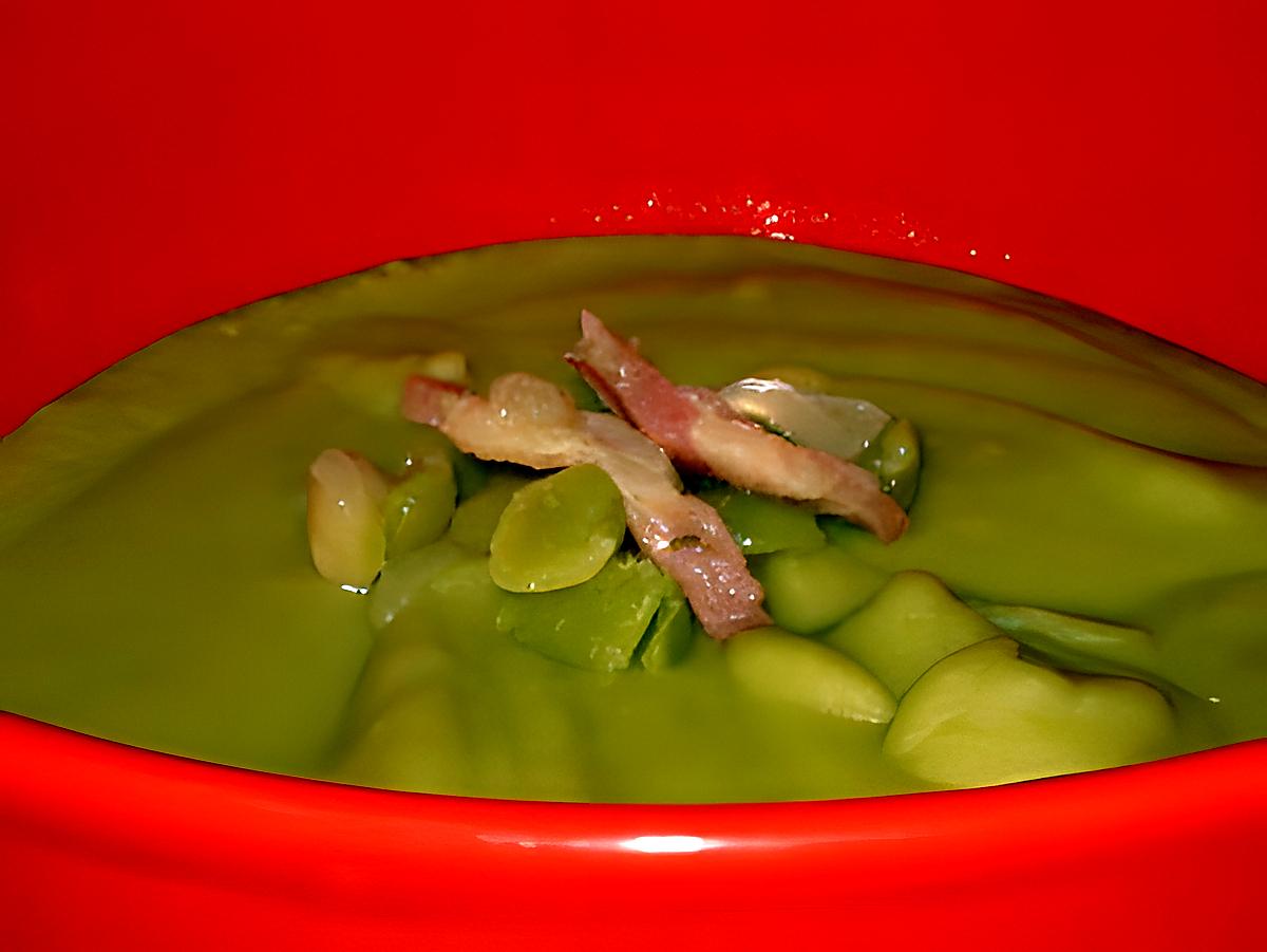 recette Velouté de pois cassés aux lardons