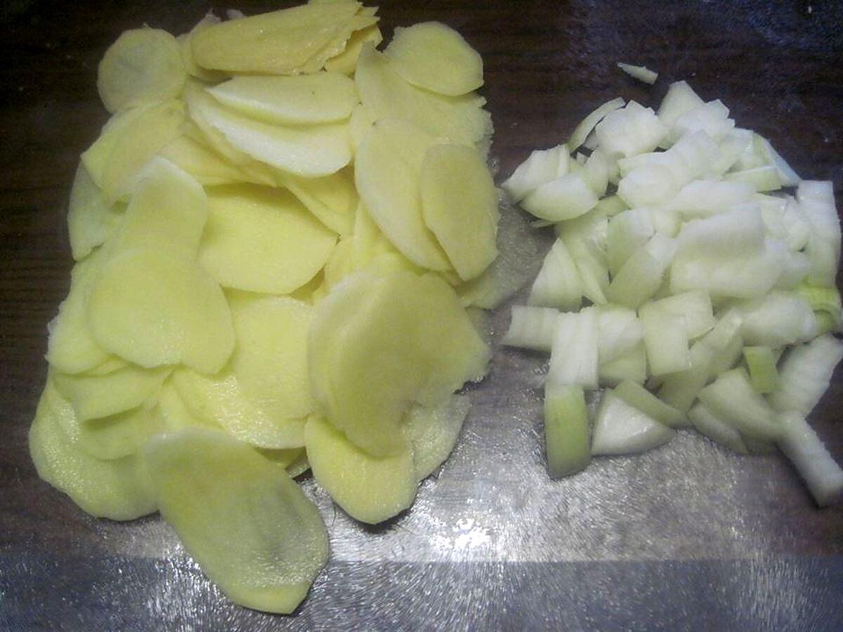 recette gratin de pommes de terre aux lardons fumés.