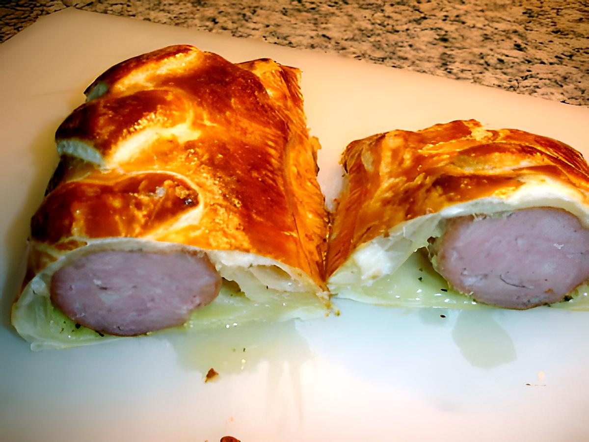 recette Sauisson en croûte