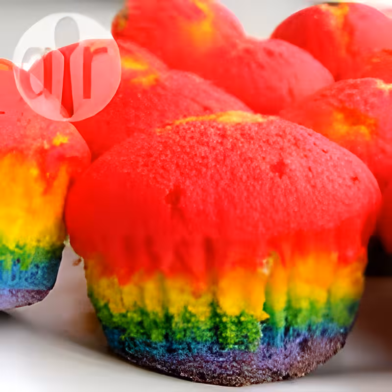 recette rainbow cupcakes