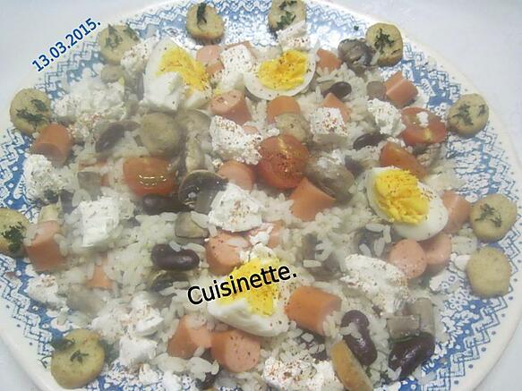 recette Une ritournelle de restes au riz.