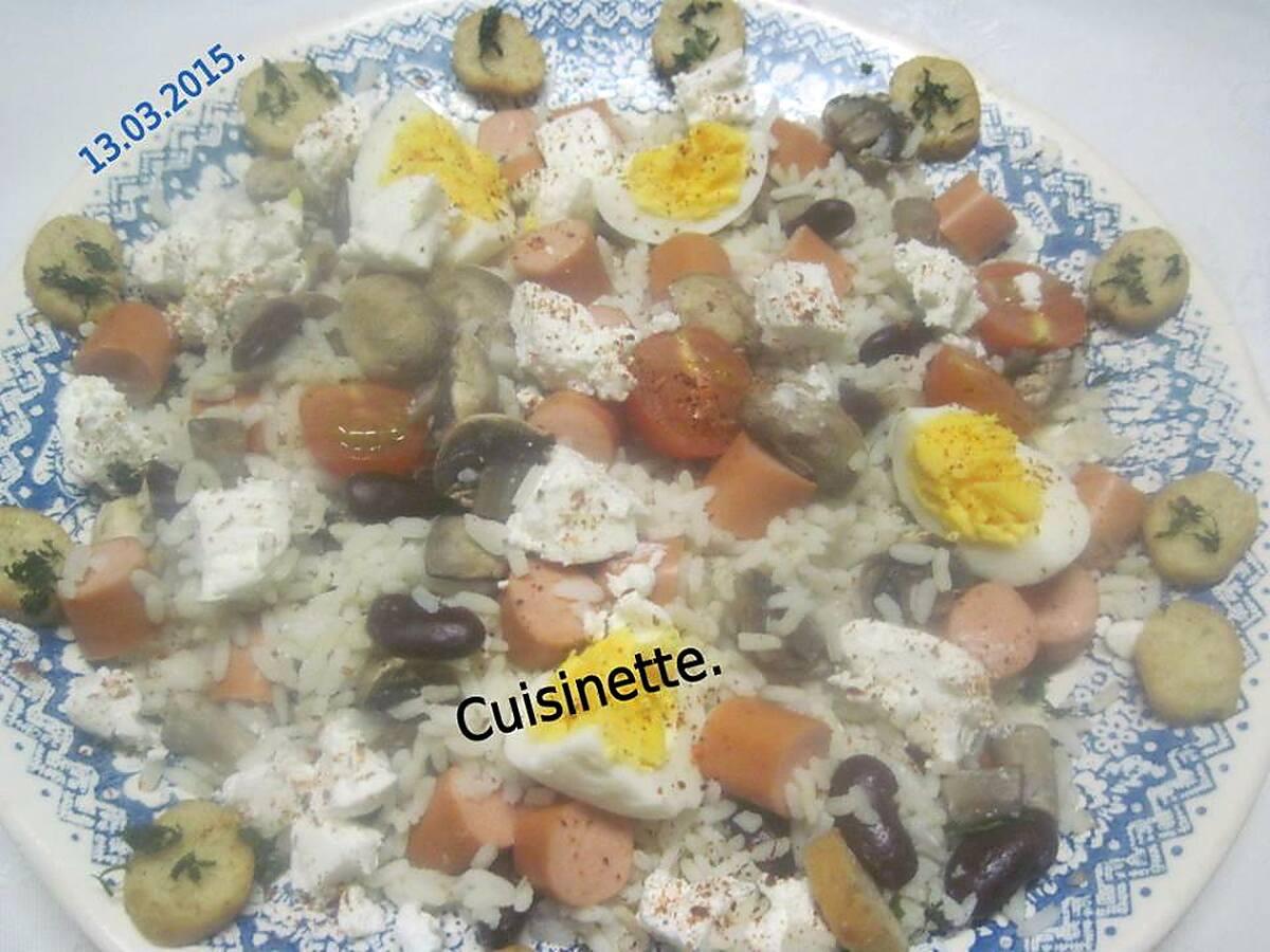 recette Une ritournelle de restes au riz.