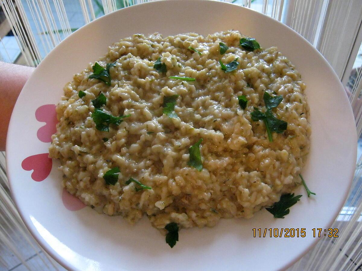 recette Risotto aux courgettes