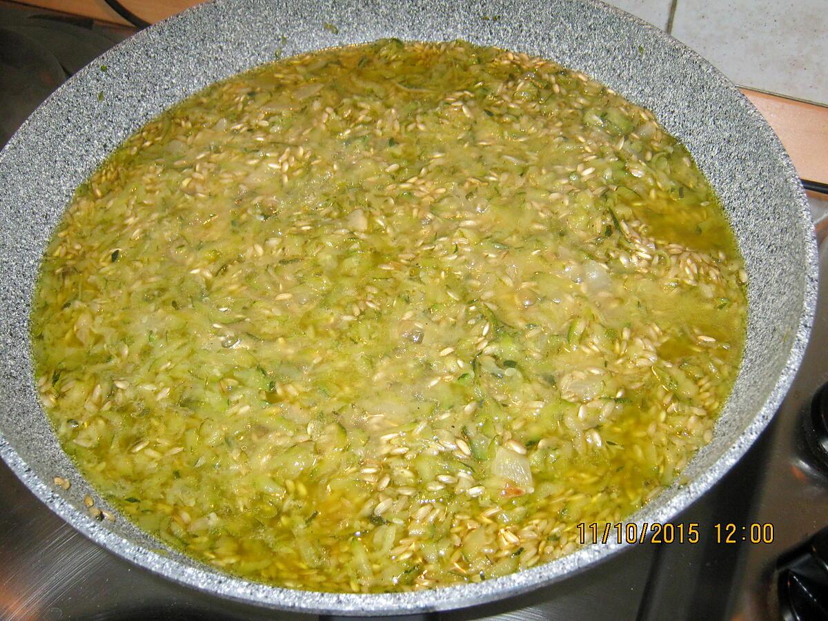 recette Risotto aux courgettes