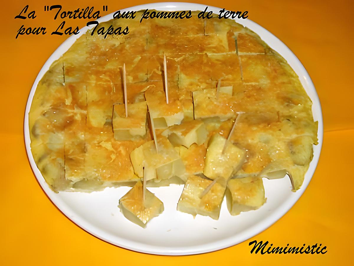 recette La  Tortilla  aux pommes de terre (omelette espagnole) pour Las Tapas chapitre 3