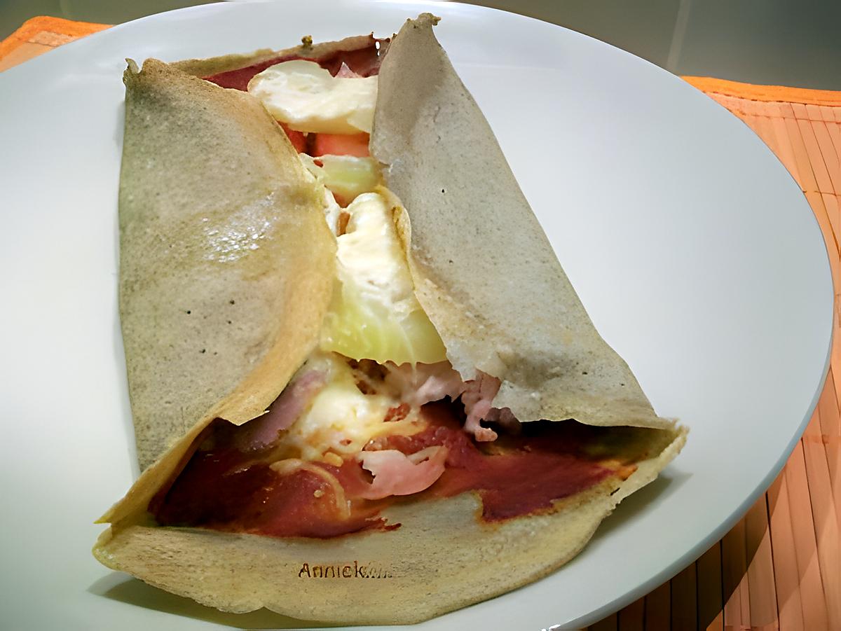 recette galette jambon-tomate-pomme de terre