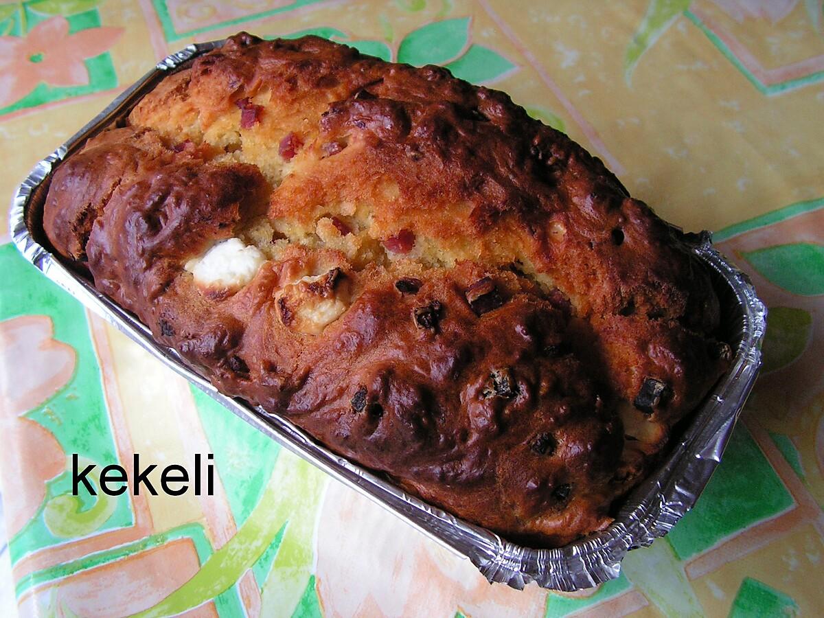 recette Cake au chèvre et aux lardons