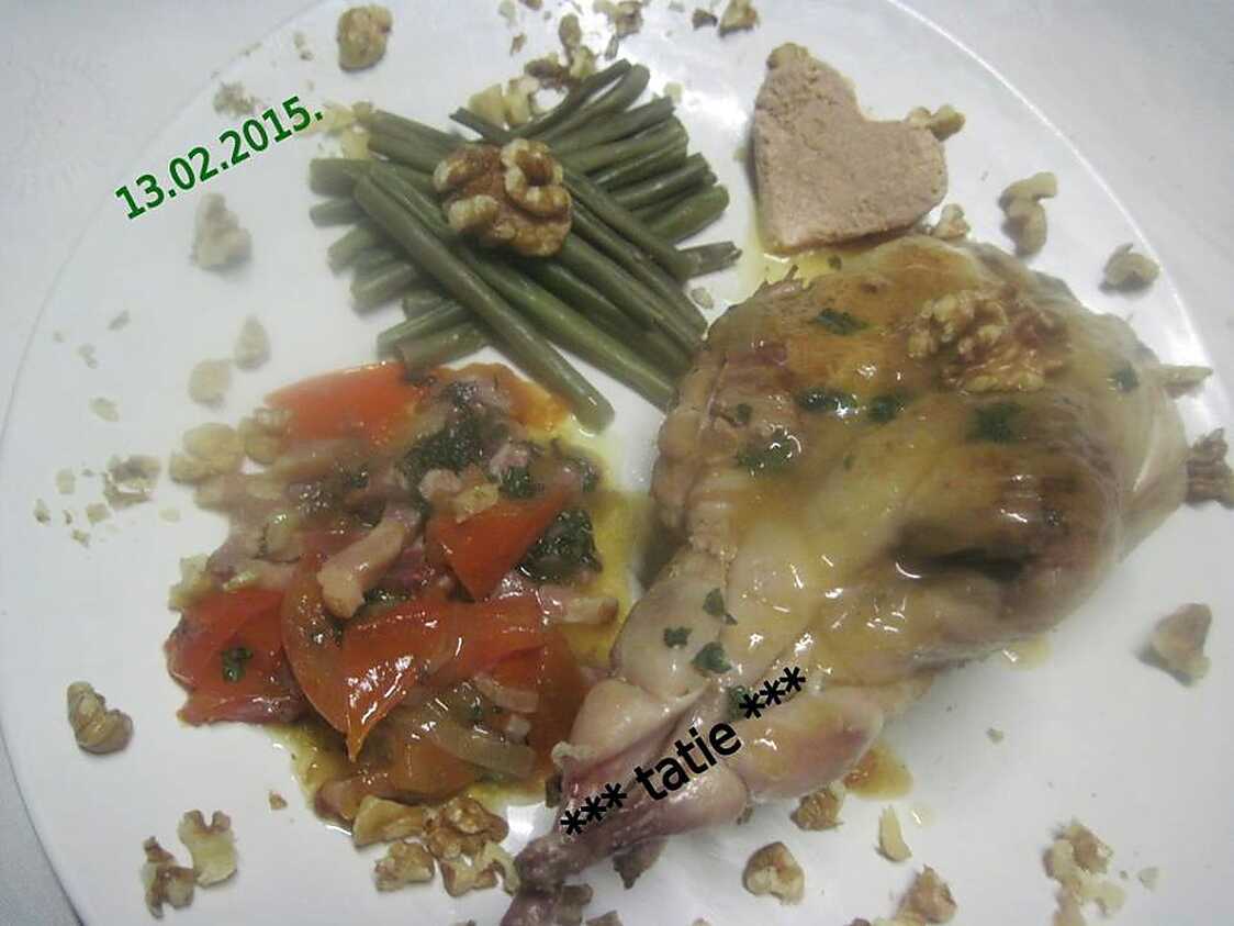 Recette de Cailles farcies au foie gras. par cuisinette